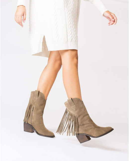 Campera boots with Utah fringes for women