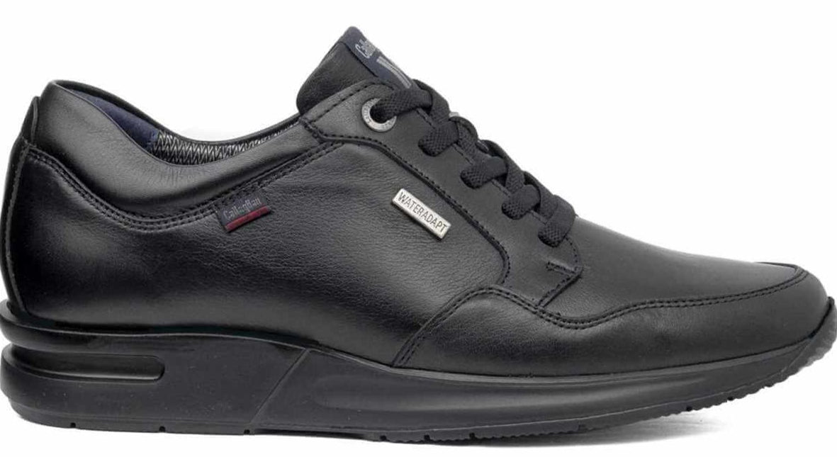 Black leather sports for men Wateradapt