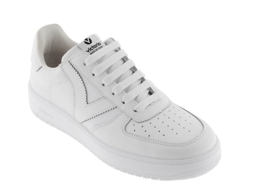 Retro Madrid Sports in White Leather